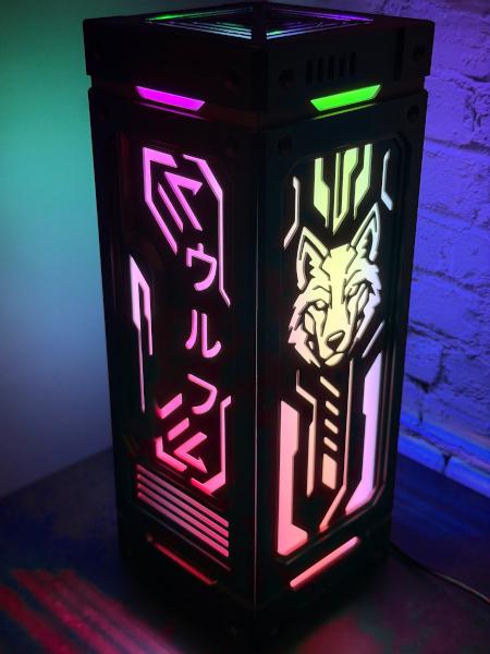 Cyberwolf Lamp - 3D Printed