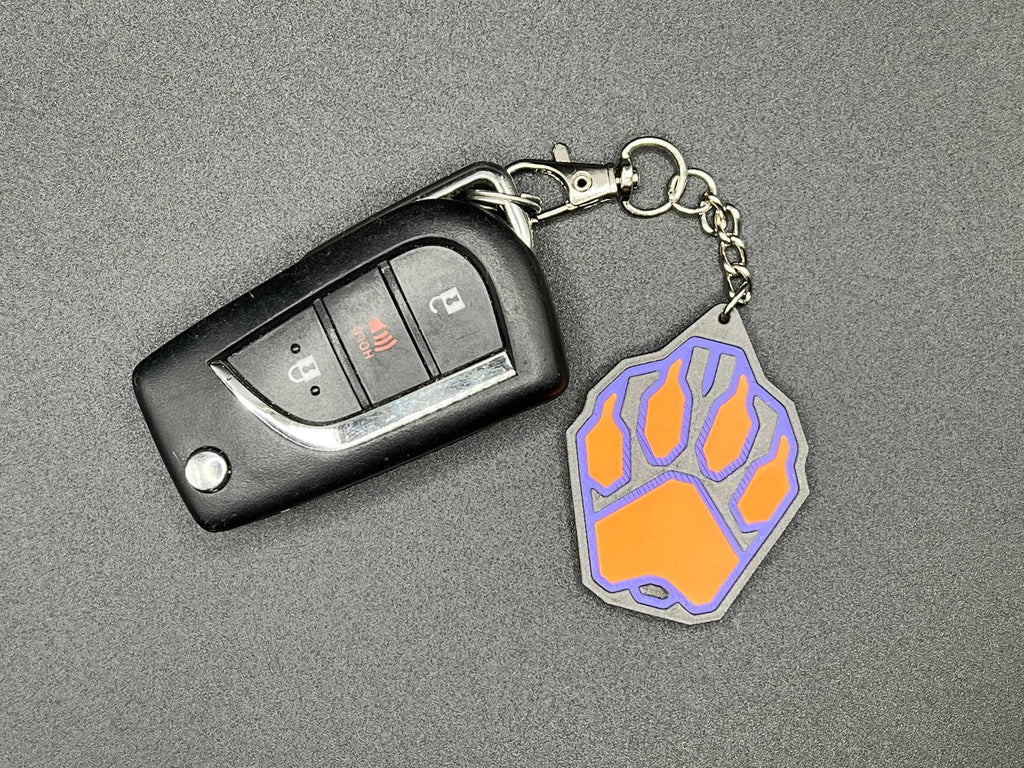 Cyberpunk Fox Paw Keychain