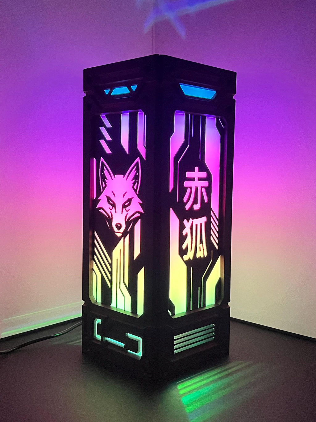 Cyberfox Lamp - 3d Printed