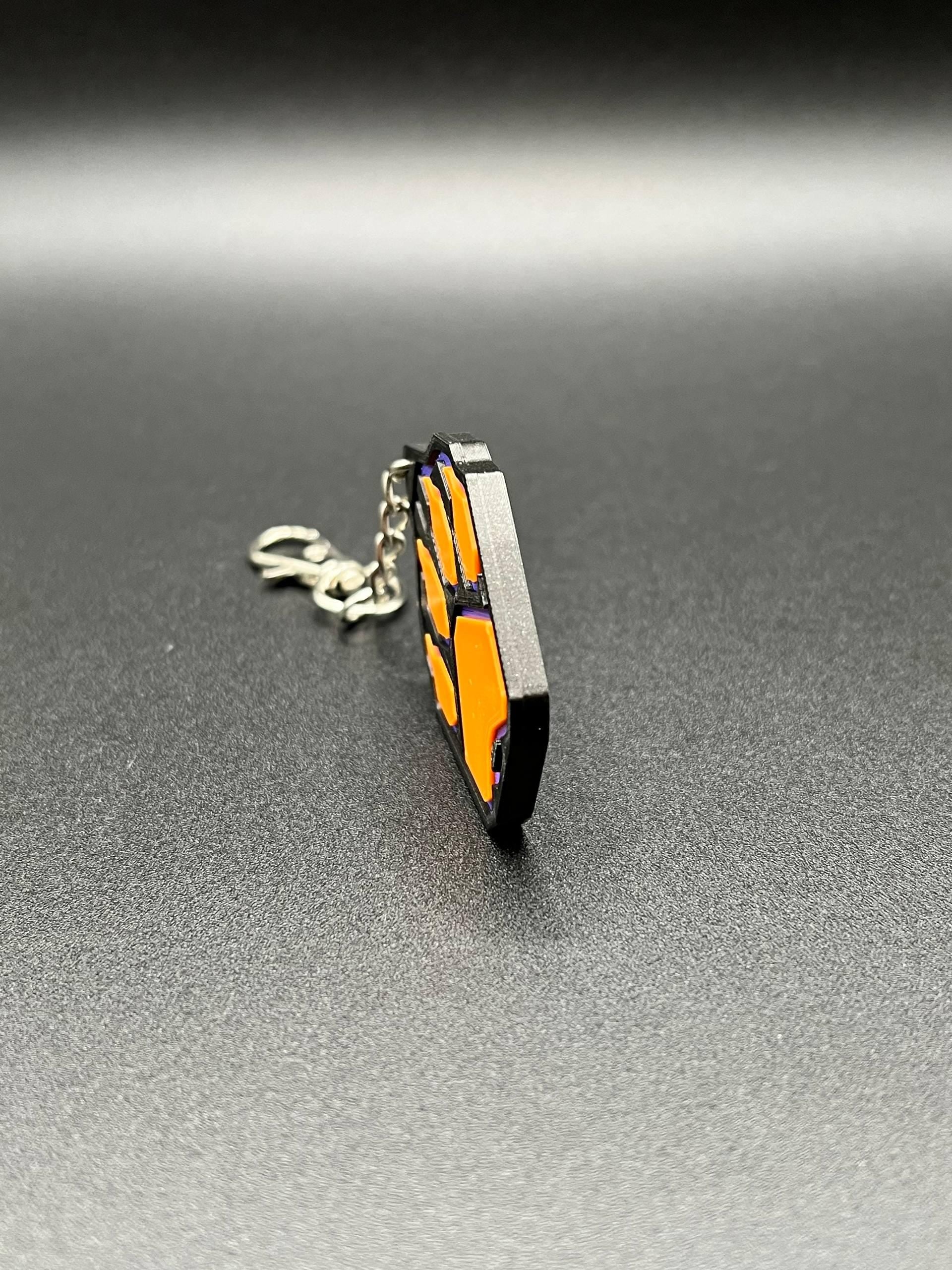 Cyberpunk Fox Paw Keychain