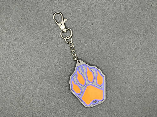 Cyberpunk Fox Paw Keychain