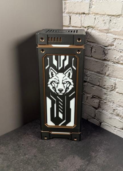 Cyberwolf Lamp - 3D Printed