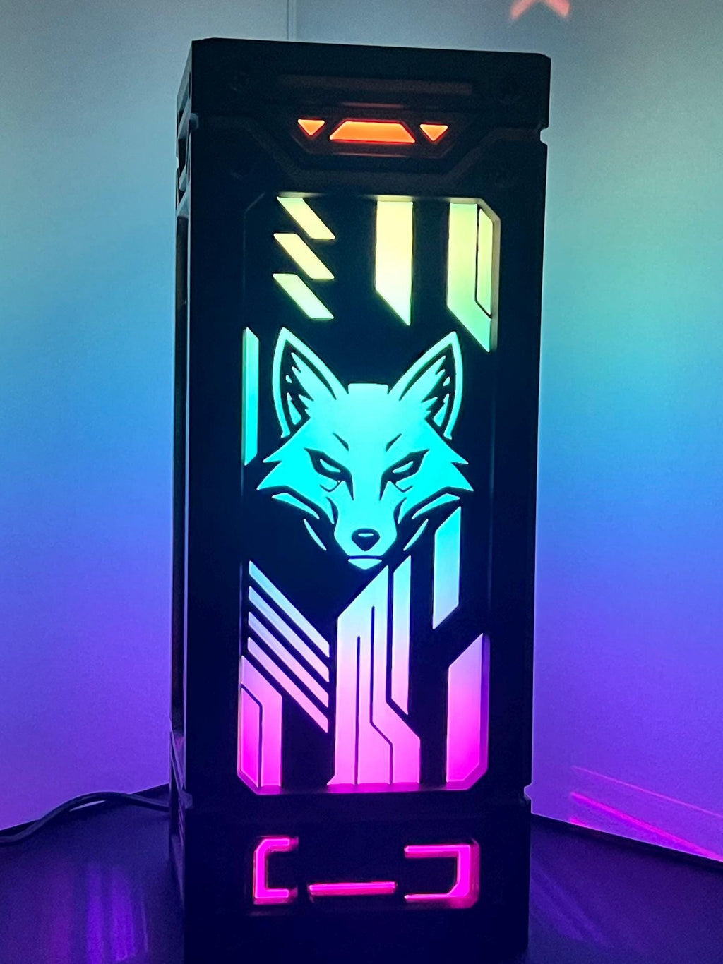 Cyberfox Lamp - 3d Printed