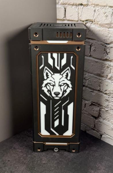 Cyberwolf Lamp - 3D Printed